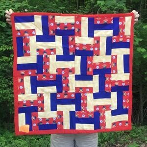 NWT. Hand Crafted Baseball Monkeys Quilt!